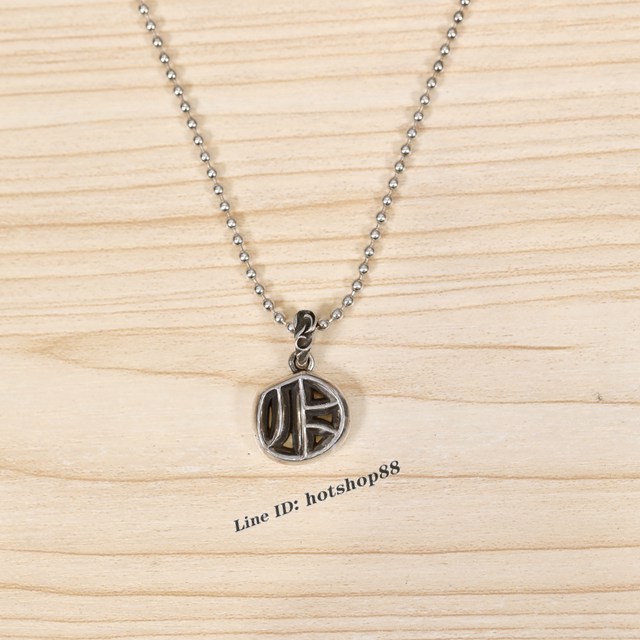 Chrome Hearts專櫃皮具包包純銀字母項鏈 克羅心925純銀字母P吊墜 gj1077